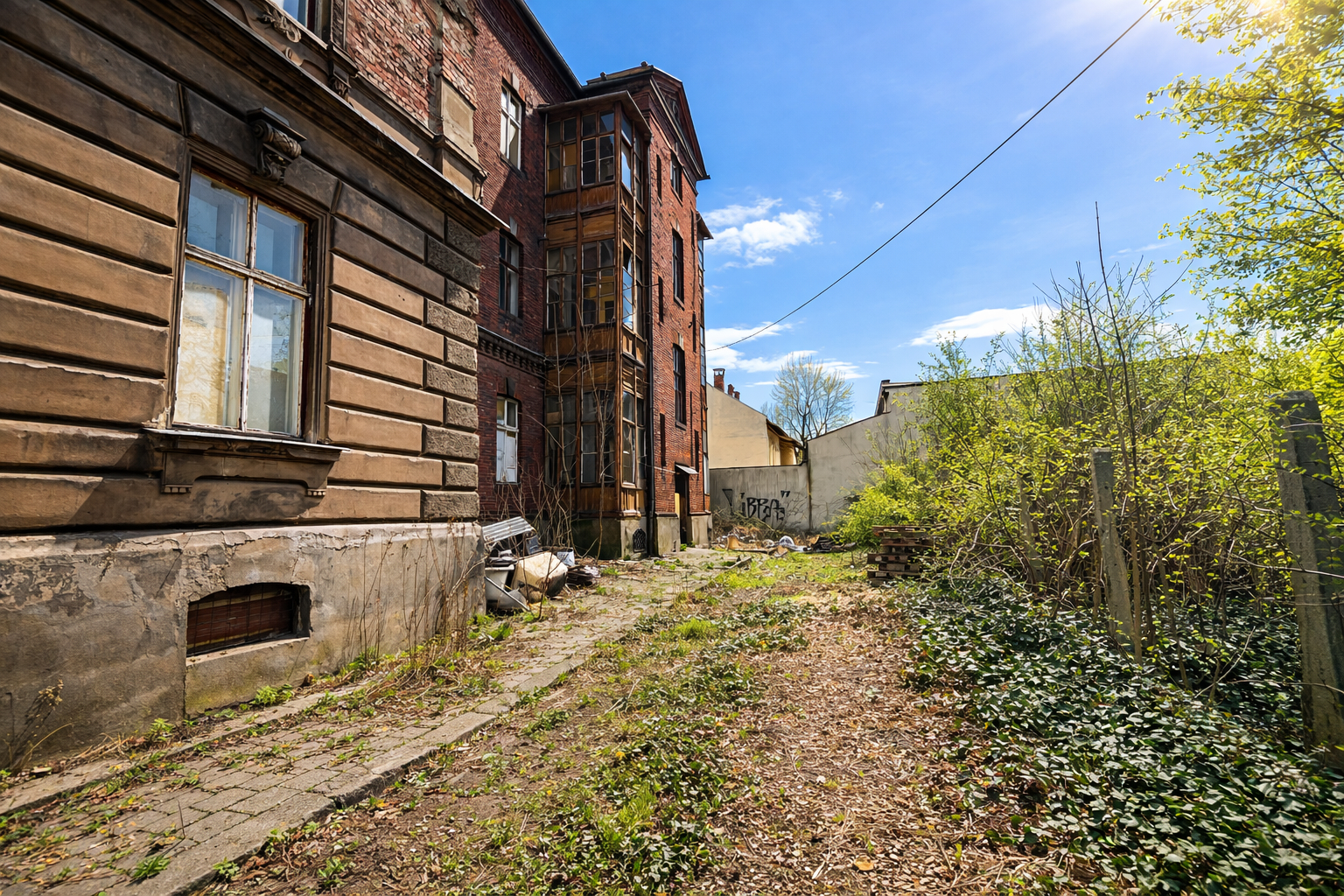 kamienica Legionów 13 ogród