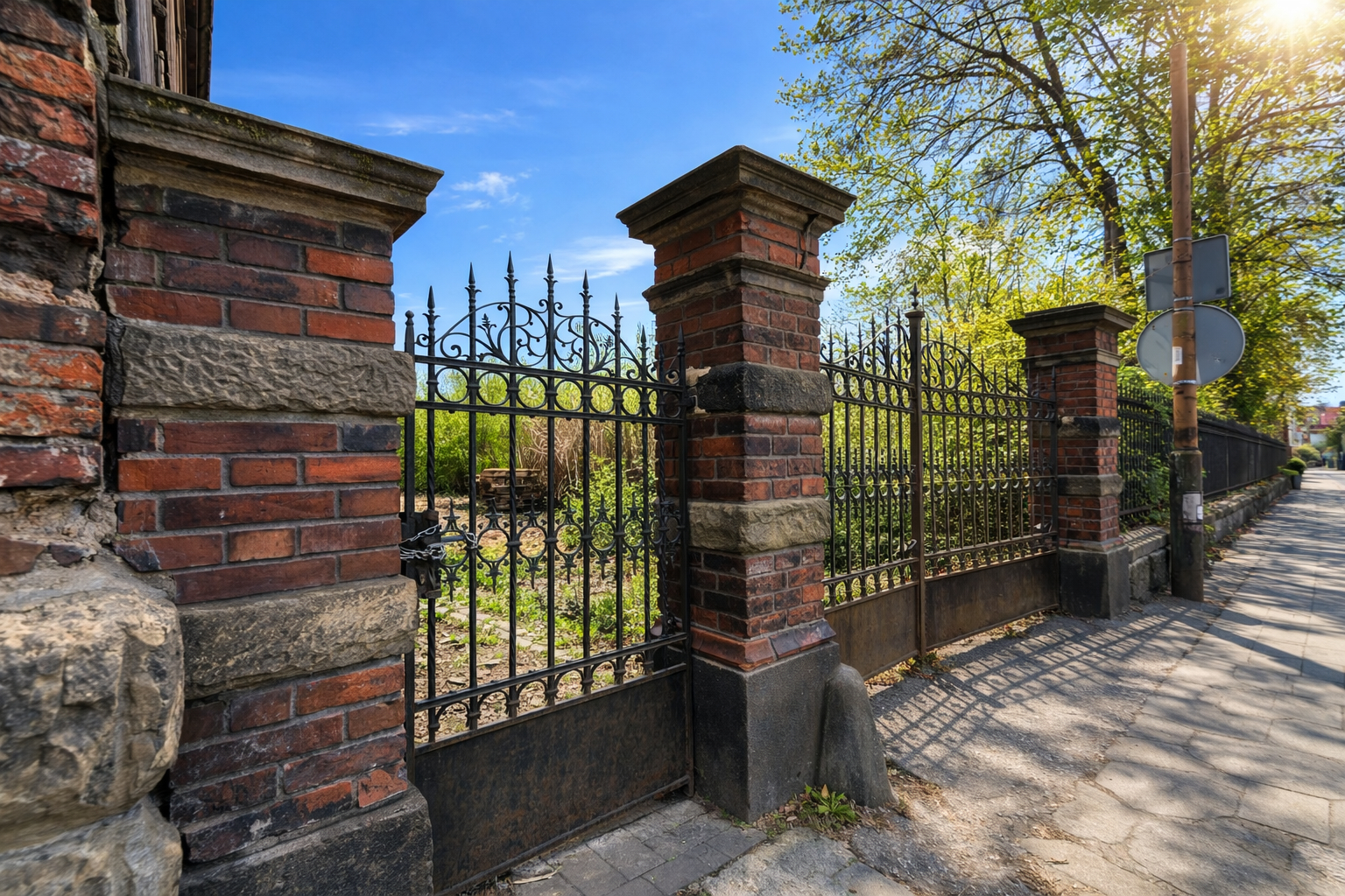 kamienica Legionów 13 wejście do ogrodu